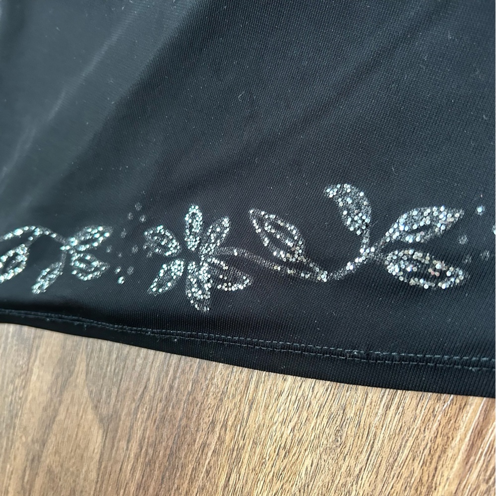Y2K BYER TOO! Asymmetric Sparkly Midi Slip Dress Whimsigoth Fairy Grunge Sz L - Picture 11 of 15